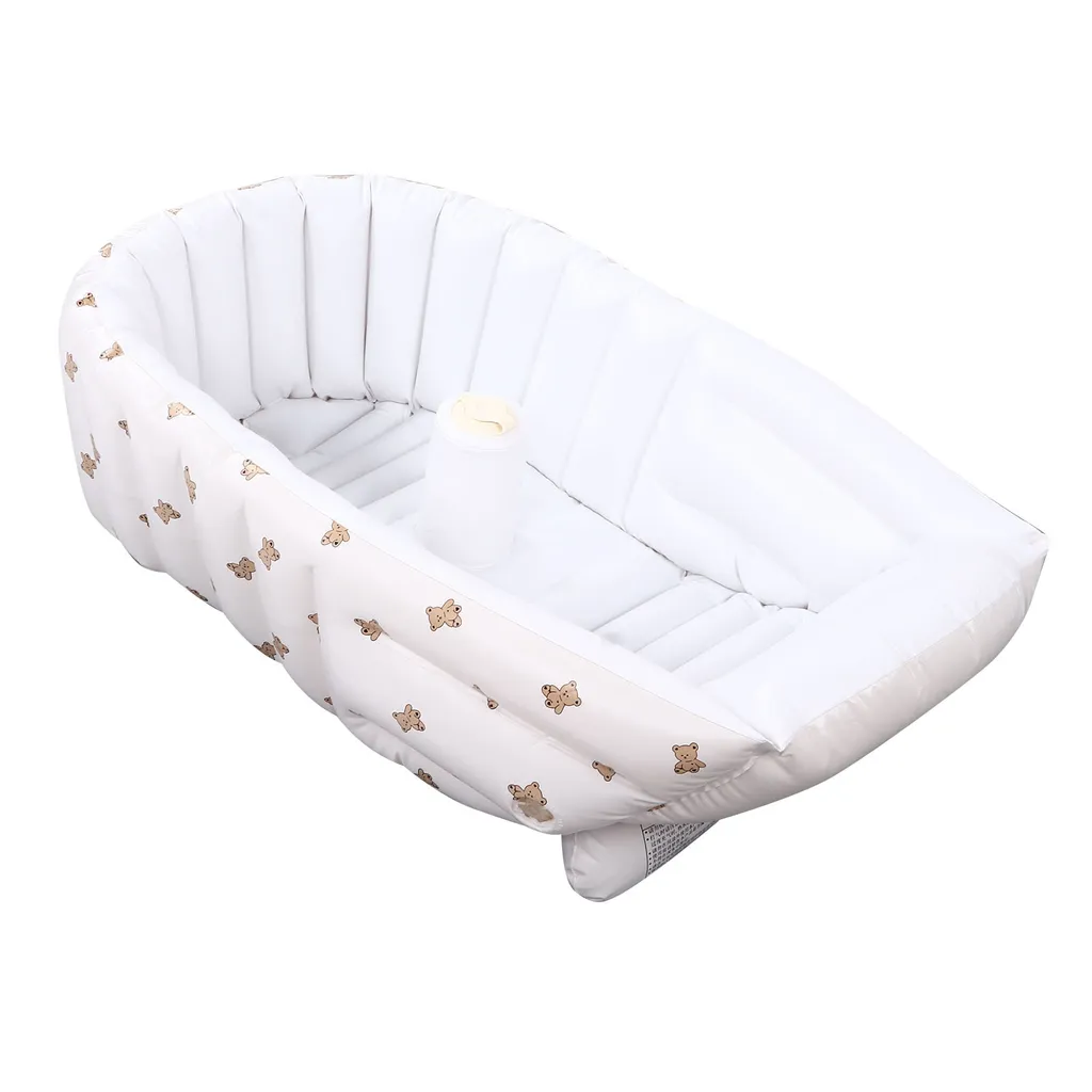 Baignoire pour bébé gonflable et pliable - Modèle Ergonomique 90cm Bleu