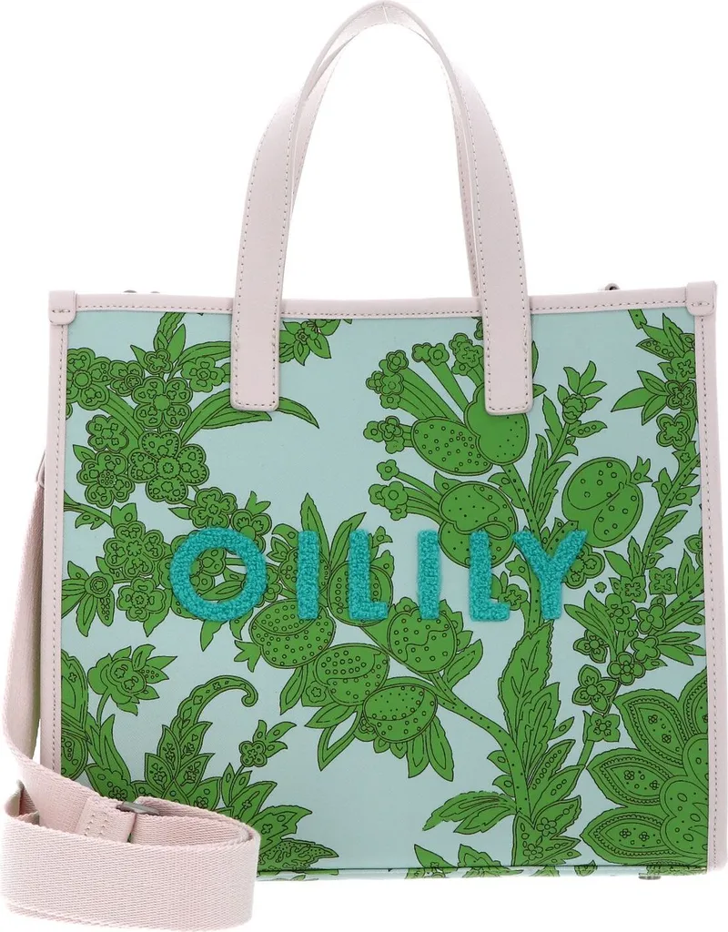 Idea Regalo Donna: Borsa Oilily Verde a Tracolla Originale con Fiori