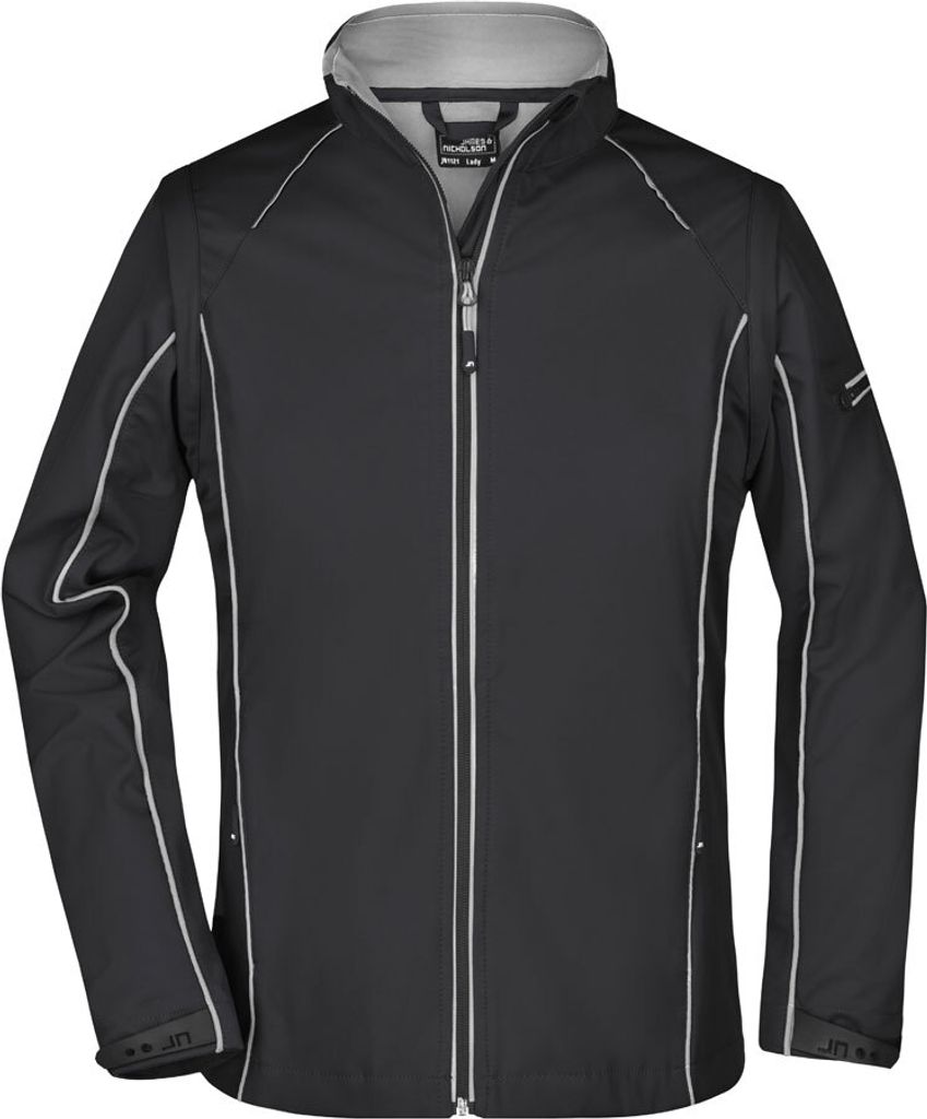 2 in 1 Jacke mit abzippbaren Ärmeln black/silver, Gr. M