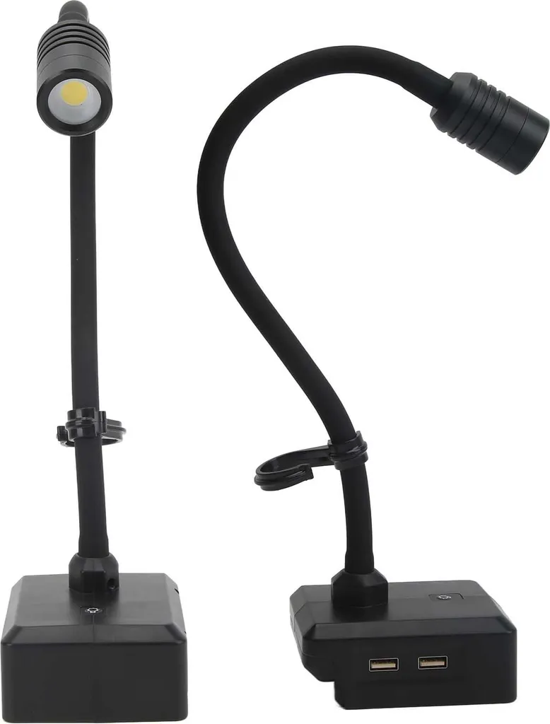 Lampe de travail LED flexible à 360° avec chargeur USB double port - 9