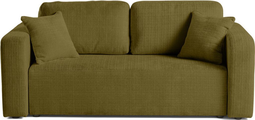 Best Möbel Miro - 2-sitzer Einzelsofa - aus strukturiertem Samt , Olivgrün
