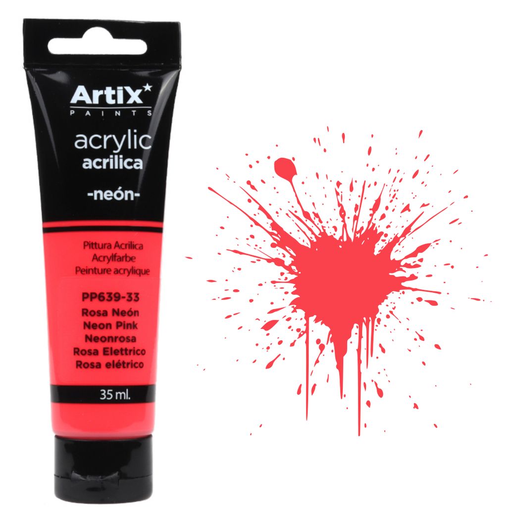 Acrylfarbe NEON PINK Artix PP639-33, 35ml