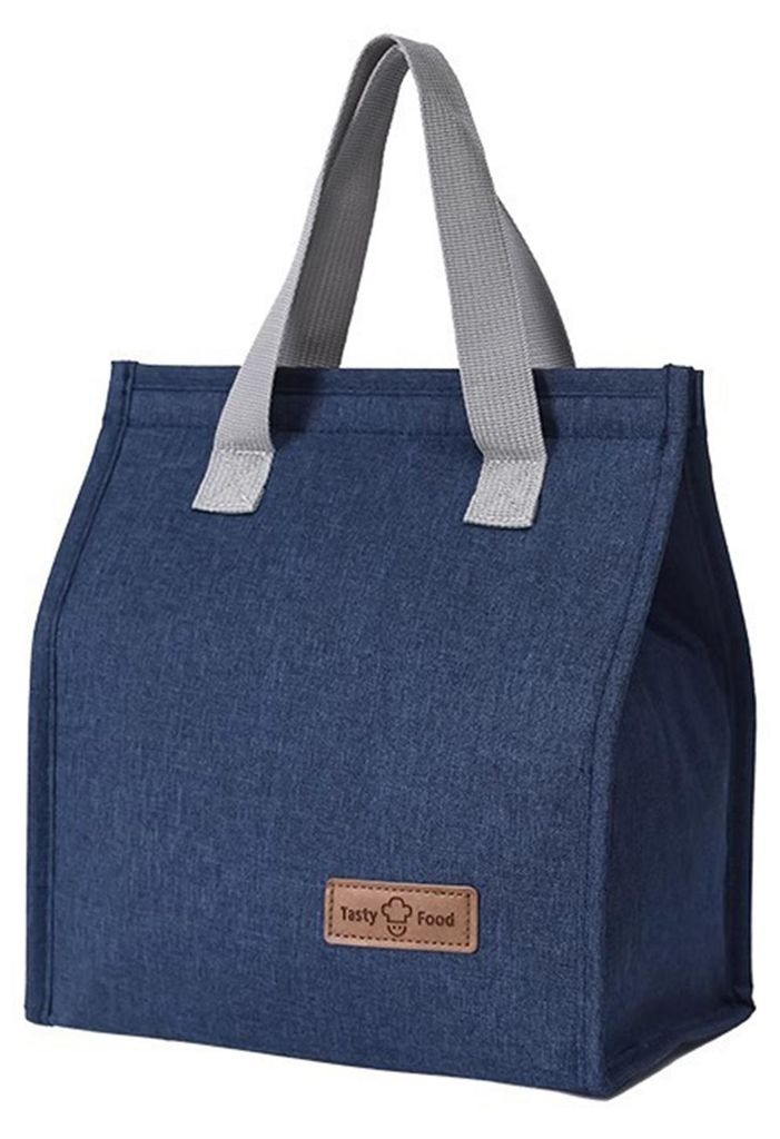 Isolierte Lunchtasche aus Oxford-Gewebe, Thermotasche mit Aluminiumfolienfutter, ideal für Büro, Schule und Picknick.