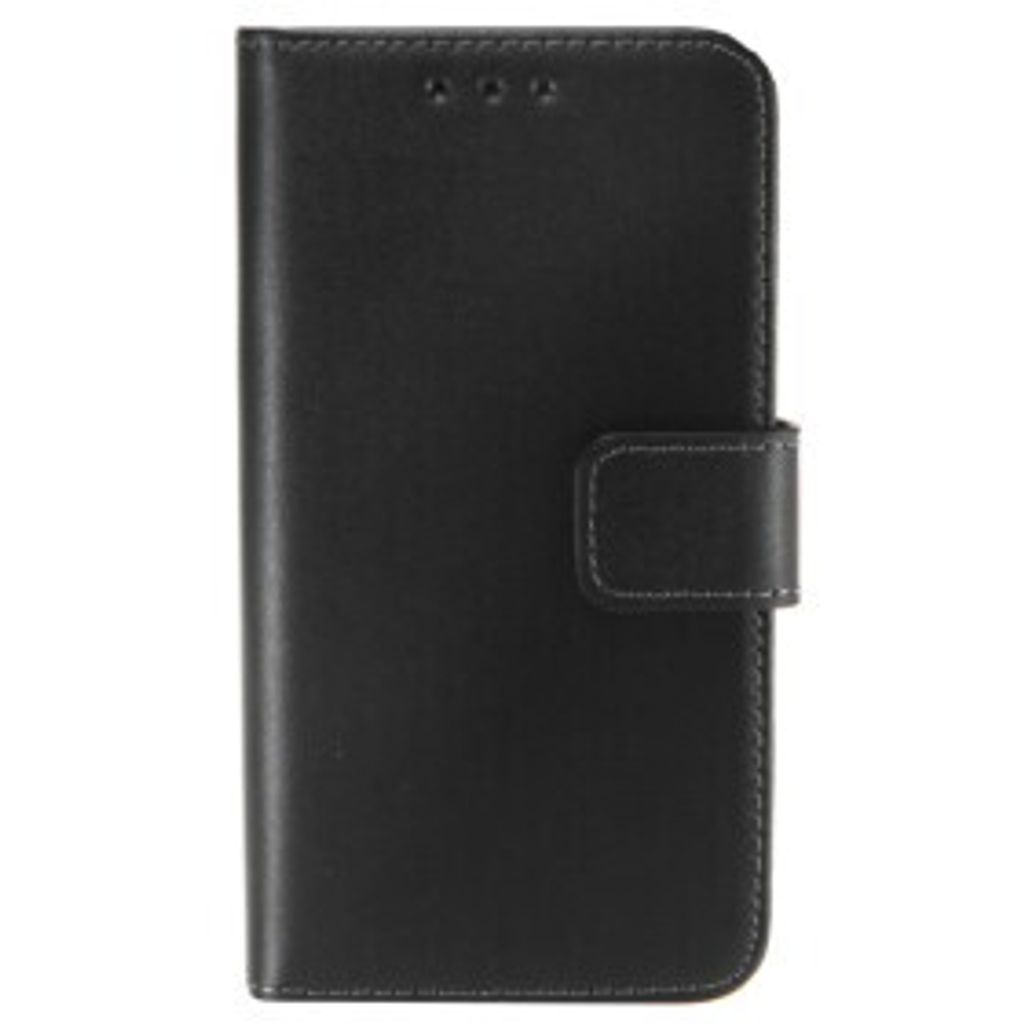 Book Case Handyhülle für Galaxy S6 Edge Schwarz Leder Schutzhülle