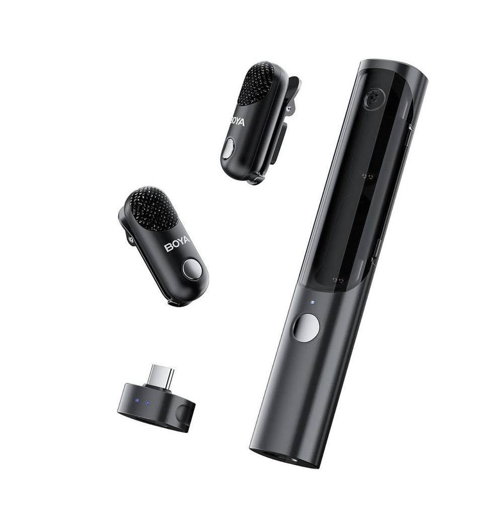 Boya Magic Set-05 verwandelbares Mikrofonsystem, KI-gestützte Geräuschunterdrückung, Einstellungen über App