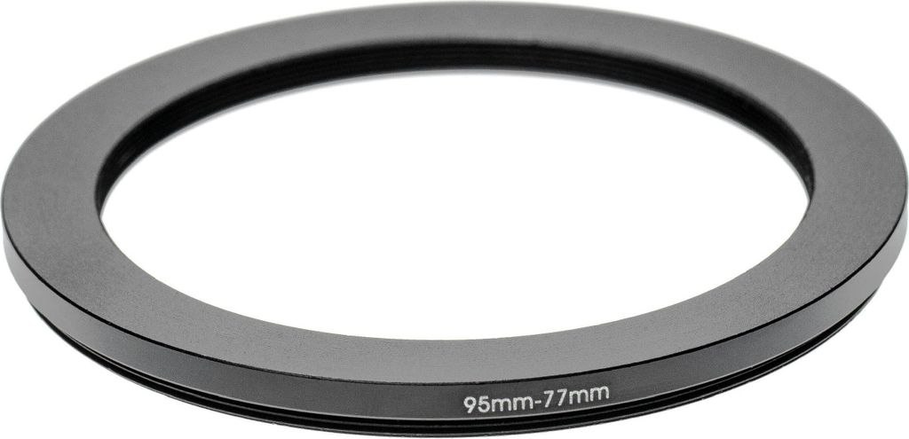 vhbw Step-Down-Ring Adapter 95 mm auf 77 mm für Kamera Objektiv - Filteradapter Aluminium (Eloxiert)