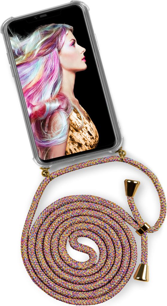 TWIST-Case + TWIST-Cord für Huawei Mate 20 Pro, Farbe:Sunny Rainbow (Gold)