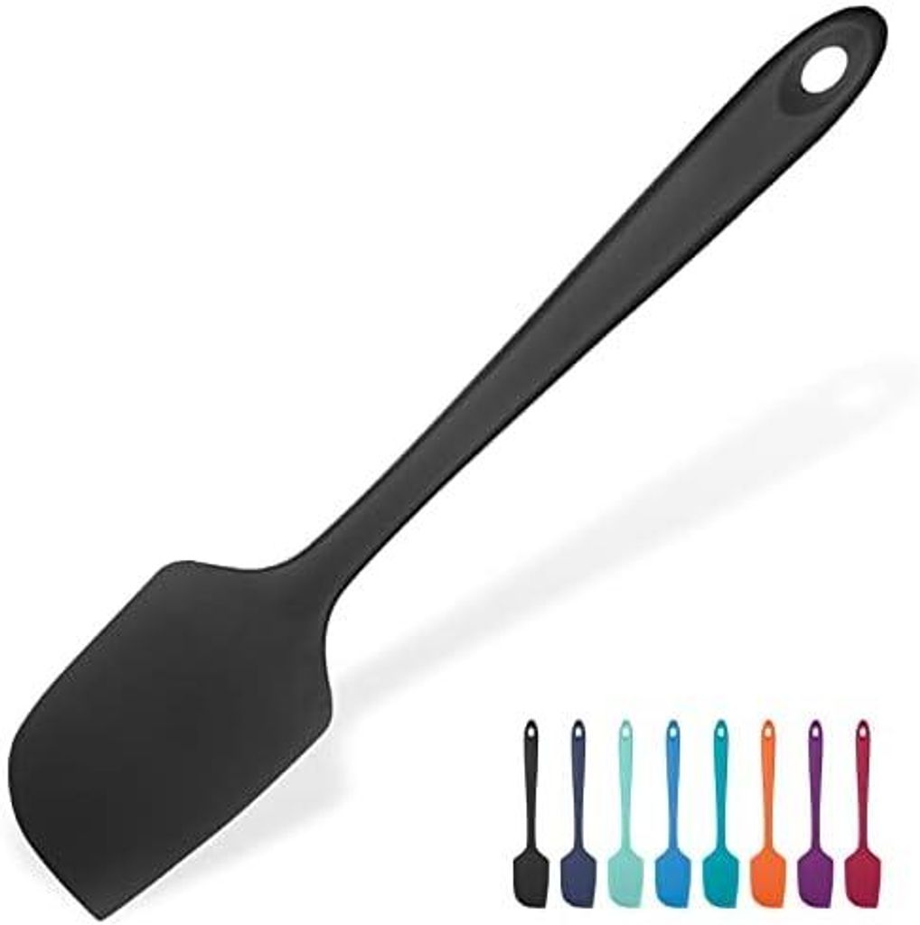 315°C Hitzebeständiger Großer Silikon Spatel: U-Taste Antihaft Flexibler Nahtloser Teigschaber, Backen Kochen Silikon Küchenutensilien mit Nylo...