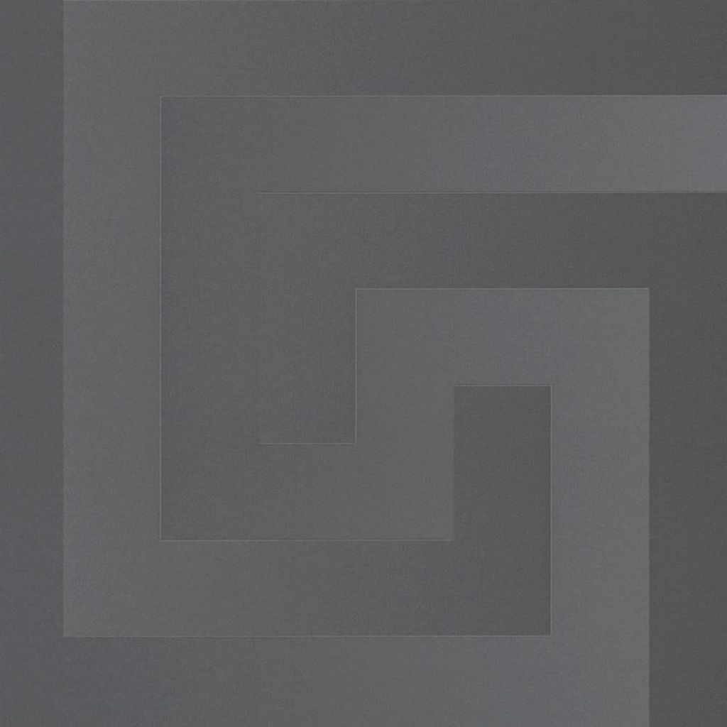 Versace - Tapete, Griechischer Schlüssel AG1489 (10 m x 70 cm) (Anthrazit)