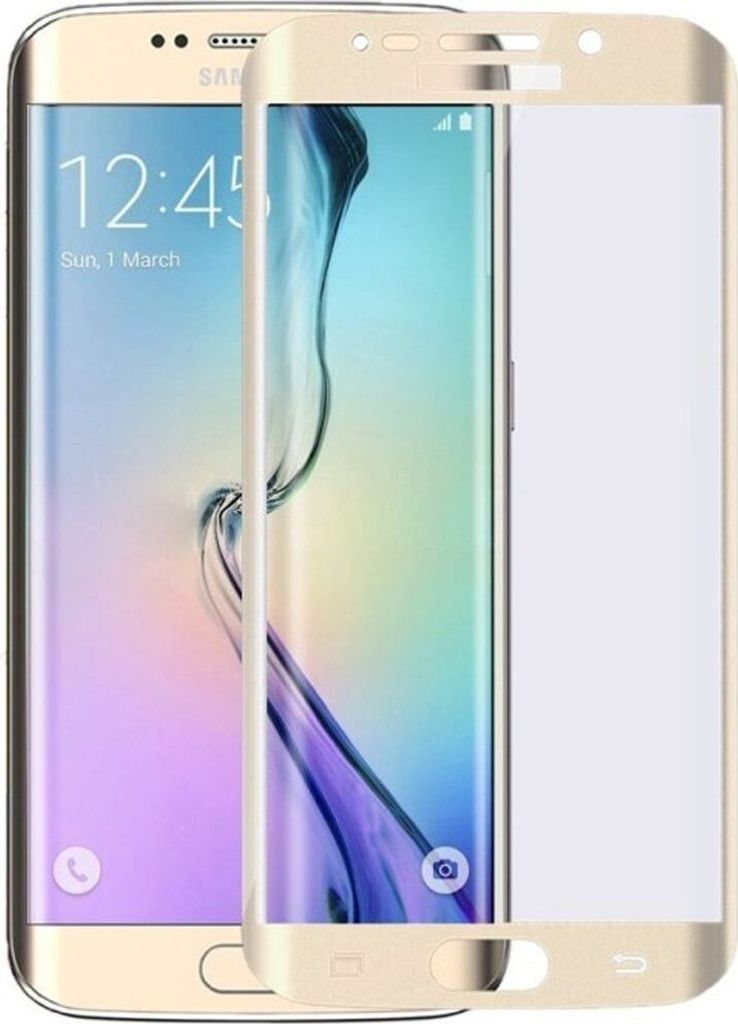 Samsung Galaxy S6 Edge+ / Galaxy S6 Edge Plus 3D Panzer Glas Folie Display Schutzfolie Hüllen Case Gold