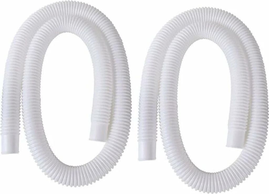 Schwimmbadschlauch, 2 Stück 32 mm Aufstellpoolschlauch, 150 cm/59 Zoll Poolpumpenschlauch für Intex 330 GPH, 530 GPH und 1000 GPH