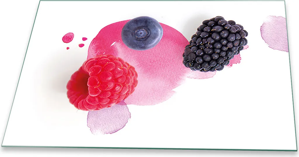 Copri Fornelli 80x52 in Vetro Temperato Tagliere Gigante Frutta Viva