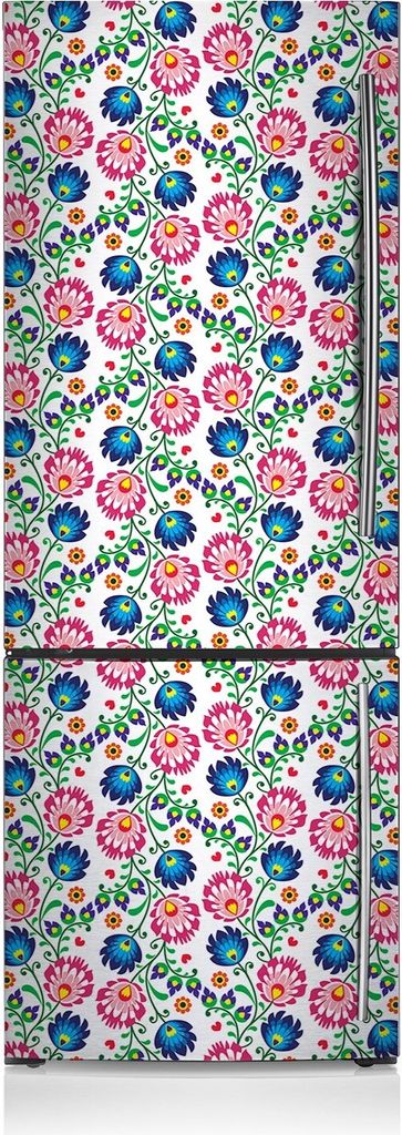 Aufkleber Kühlschrankmagnete Dekoration Kühlschrankfolie 60x190 cm - Polnische Folk.