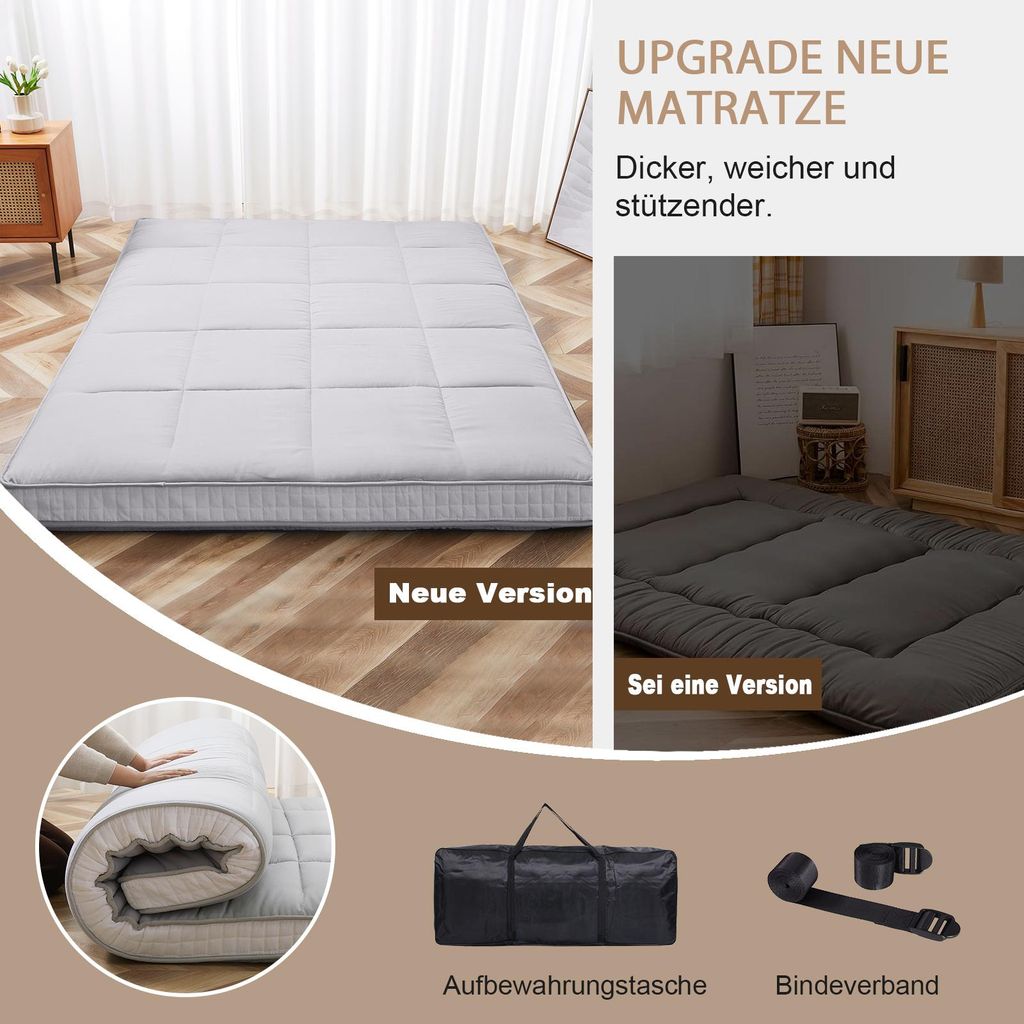 Meulbaty Japanische Futon-Matratze, 5-lagig, Produktbild 