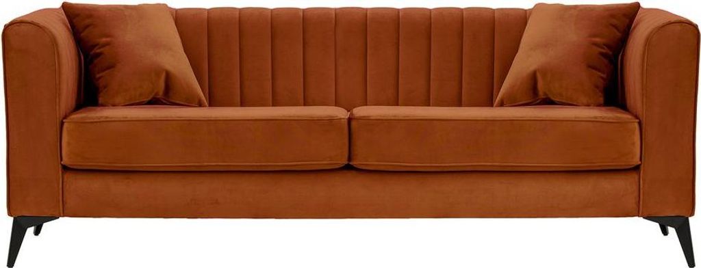 3-Sitzer Sofa Mary-Velluto 33-matte black