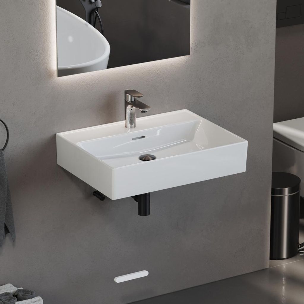 Aqua Bagno Waschbecken 60 im modernen Loft Air Design Eckig Produktbild 