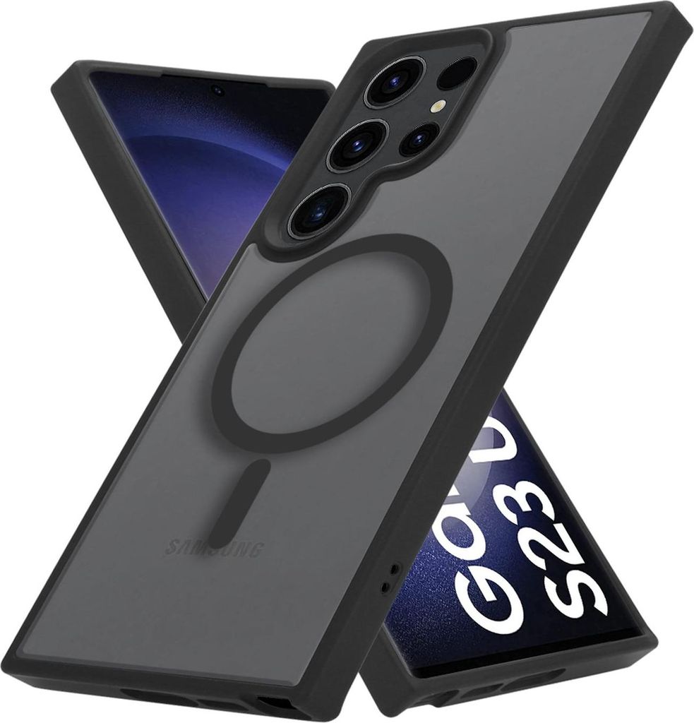 Cadorabo Hülle für Samsung Galaxy S23 ULTRA in SCHWARZ Produktbild 