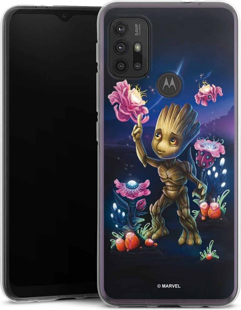 DeinDesign Handyhülle für Motorola Moto G30 Silikon Hülle Case Smartphone Schutzhülle Marvel Guardians Of The Galaxy Baby Groot