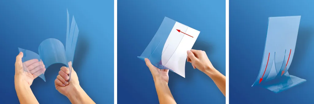 SIGEL TA160 Présentoir de Table Pliable Transparent Format A4 pour Menu