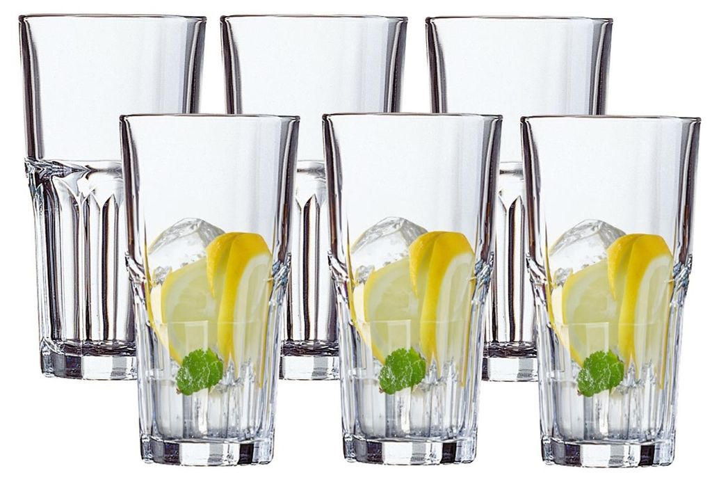 Arcoroc Longdrinkglaser Granity - 6x Stuck - Glas - 310 ml