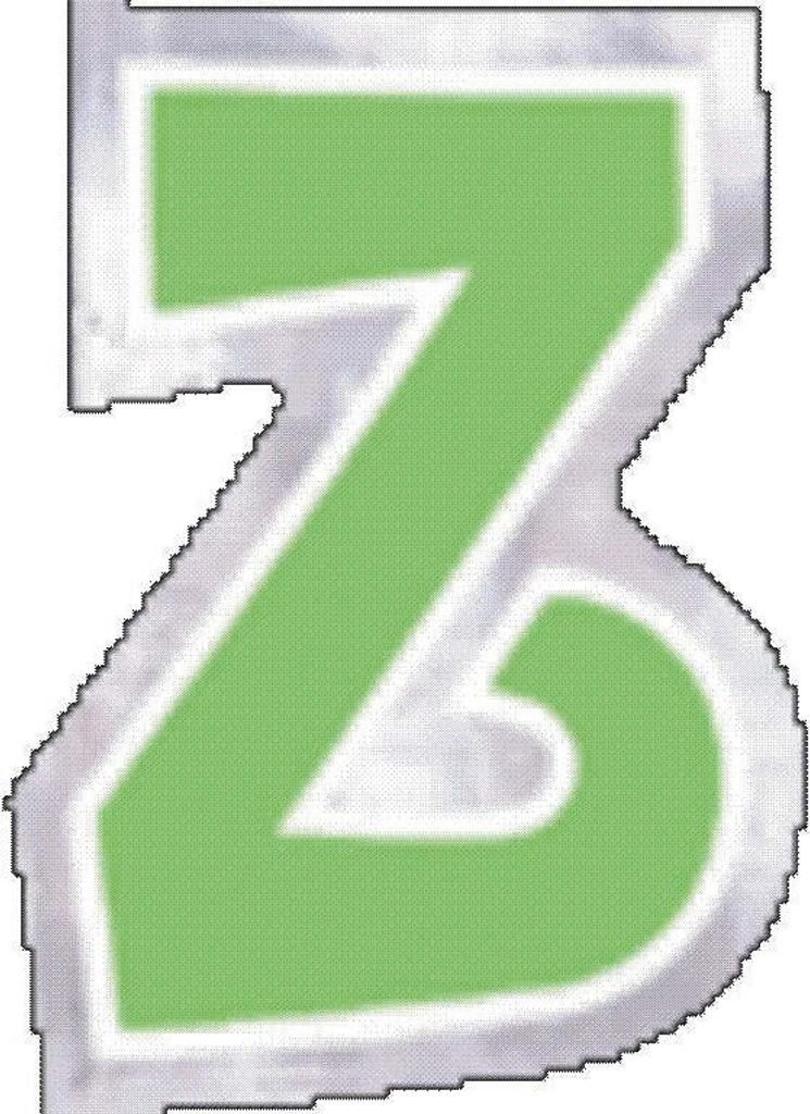 48 Ballonsticker Buchstabe Z