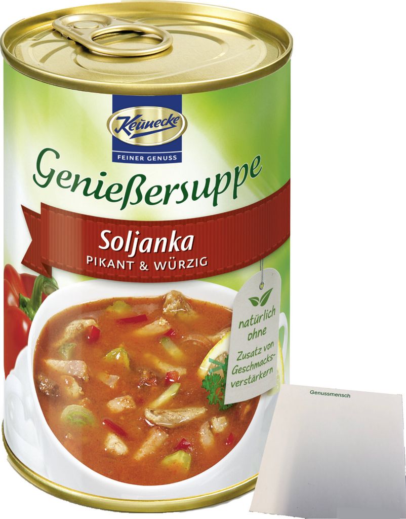 Keunecke Genießersuppe Soljanka (400ml Dose) + usy Block Produktbild 