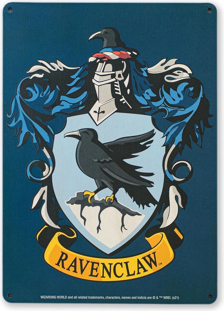 Harry Potter Blechschild Ravenclaw 15 x 21 cm Produktbild 