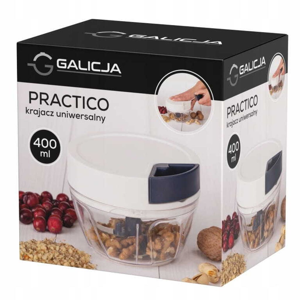 Krajacz uniwersalny practico 400 ml siekacz biało granatowy Zdjęcie produktu 