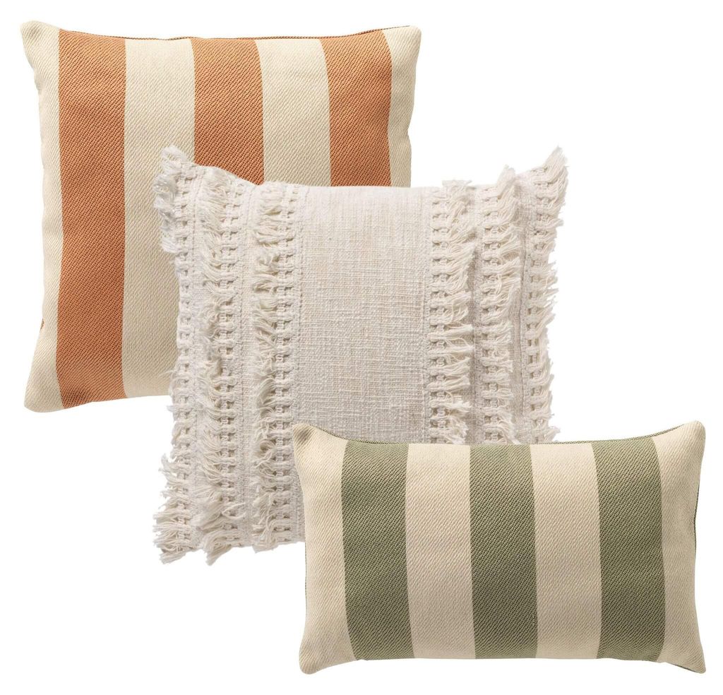 Dutch Decor Dekokissen-Set Quiet Horizon 45x45 cm Grün