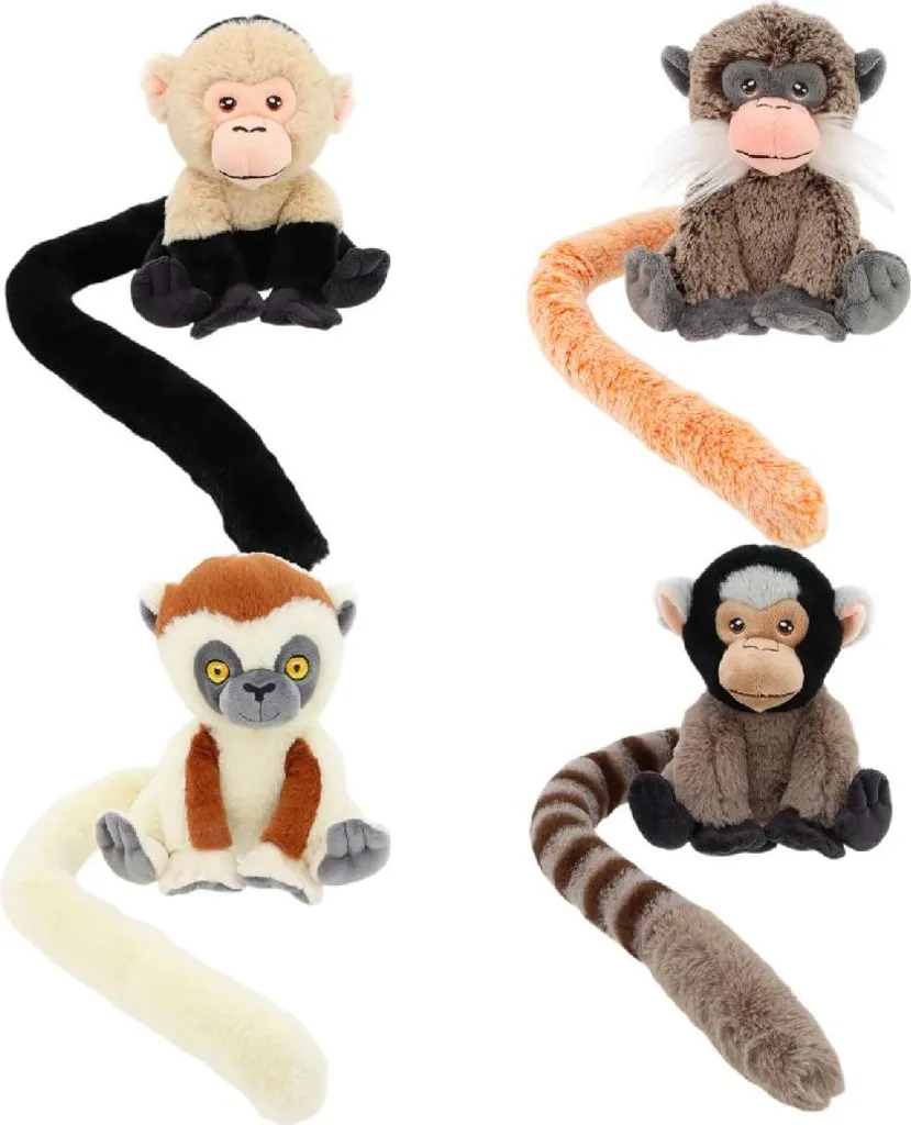 Peluche Singe pour Enfant 18cm - Idéal Cadeau de Naissance Écologique