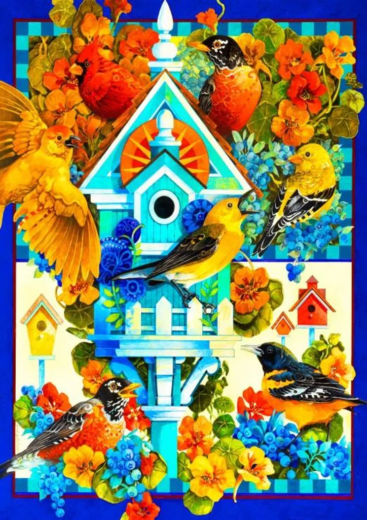 Puzzle 1000 pièces Oiseaux Bleus The Avian Sanctuary pour Adultes