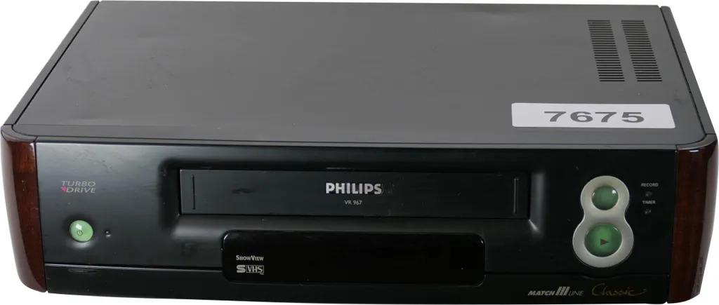 Philips VR 967 Magnétoscope Hi-Fi 4 têtes avec image haute résolution