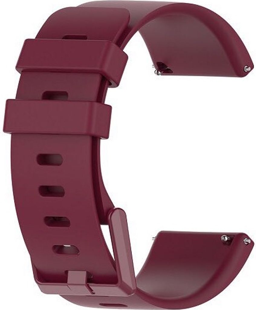 BStrap Silicone (Large) Armband für Fitbit Versa / Versa 2, wine red