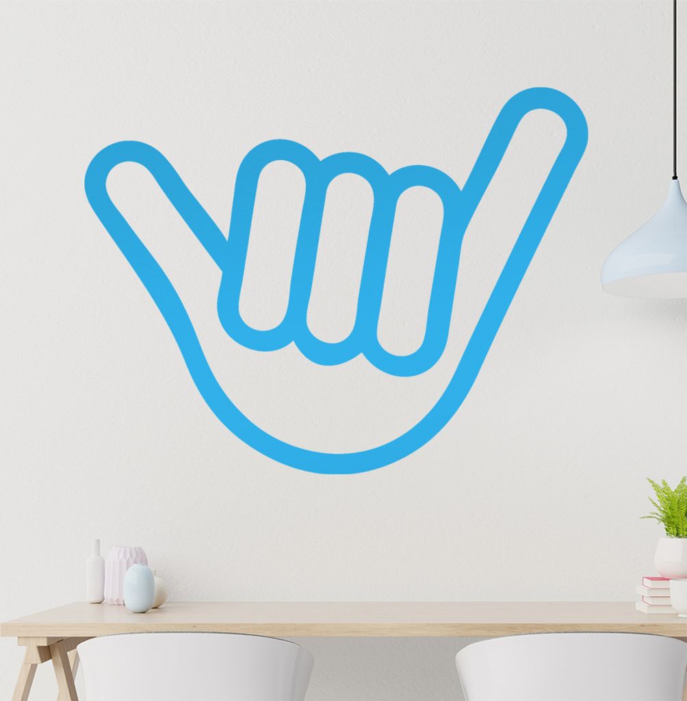 Hang Loose Wandtattoo in 6 Größen - Wandaufkleber Wall Sticker - Dekoration, Küche, Wohnzimmer, Schlafzimmer, Badezimmer