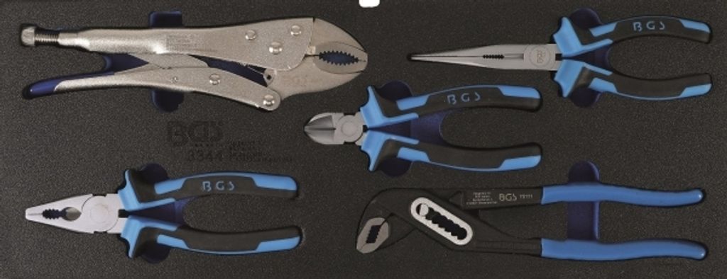 BGS 3344 Schaumeinlage für Art. 3312: Zangensatz, 5-tlg.