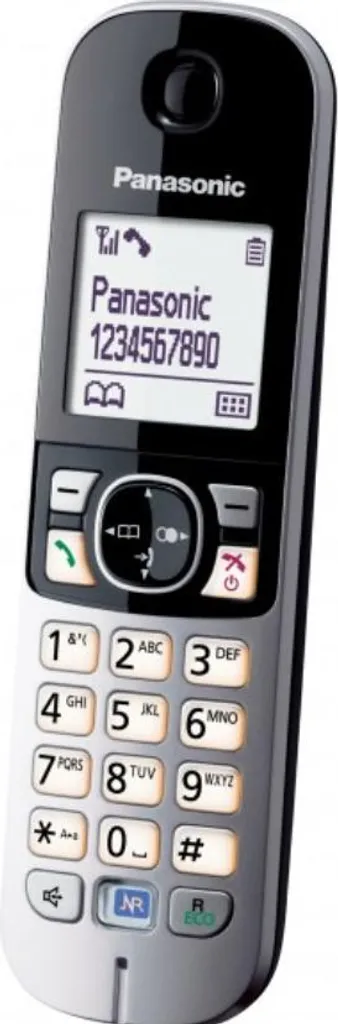 Téléphone sans fil DECT Panasonic KX-TG6811 Noir avec Écran Rétroéclairé
