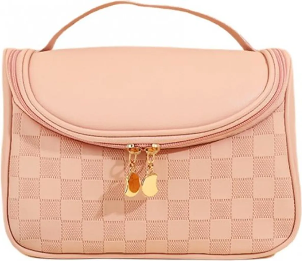 Contenitore portaoggetti pieghevole con parte superiore aperta, organizer da ufficio, contenitore a cubo, 27 x 27 x 28 cm, rosa chiaro | Leroy Merlin