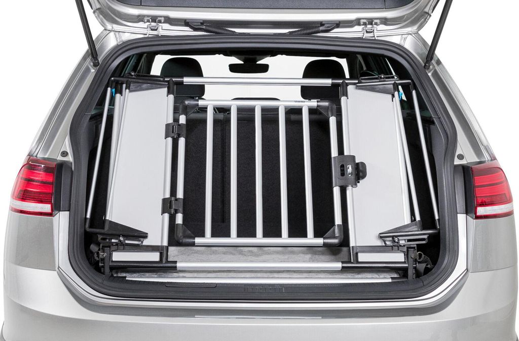 TRIXIE Universal-Heckgitter - hellgrau/silber - 94–114 × 69 × 53 cm