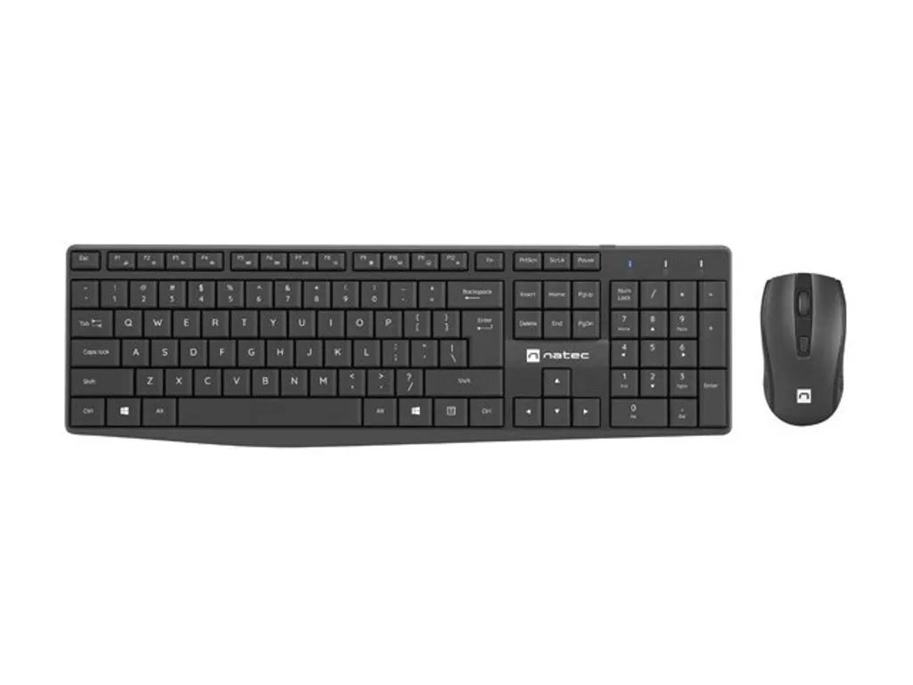 Ensemble Clavier et Souris Sans Fil Natec Squid pour Ordinateur PC