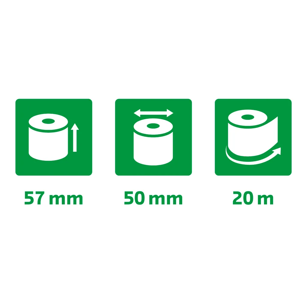 Exacompta 40346E - 50 Bobines Machine à Calculer 57x50mm Papier Offset - 5