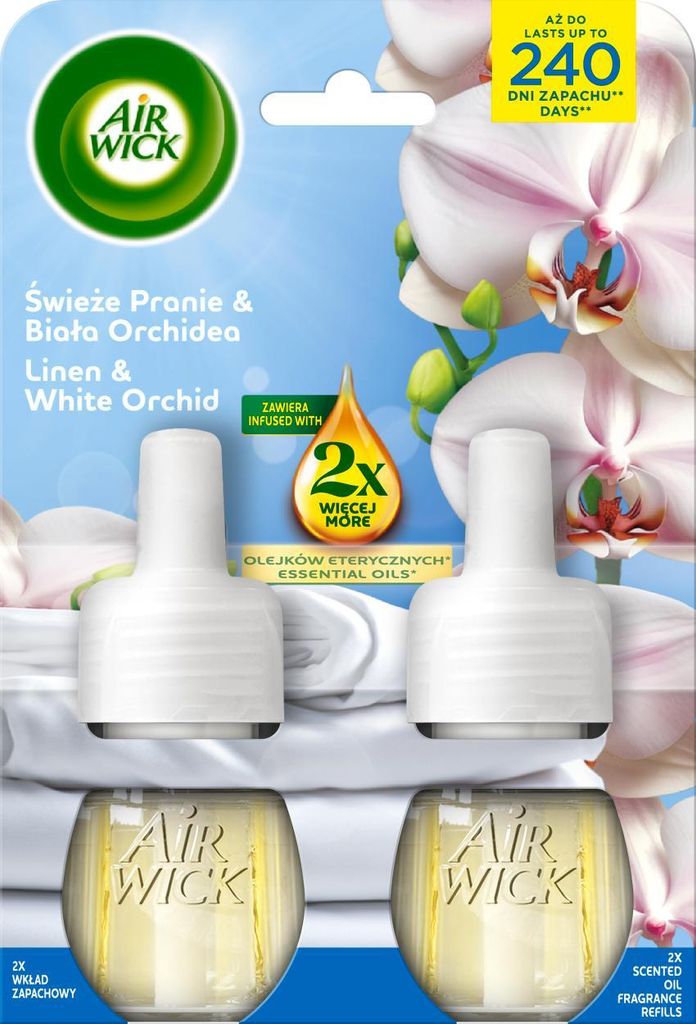 Air Wick Elektrisch Duopack Frische Wäsche & Weiße Orchidee Produktbild 