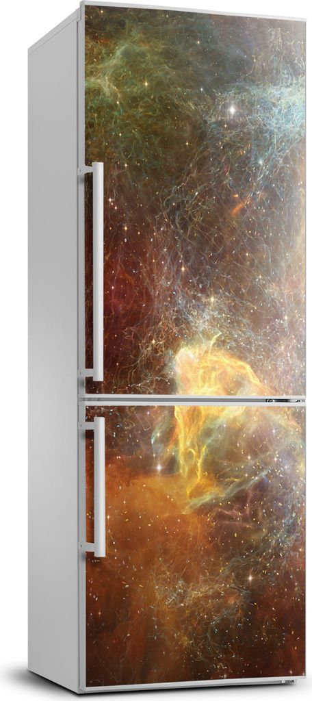 Tulup Kühlschrankdekoration - 70x190 cm - Aufkleber auf dem Kühlschrank - Kosmos