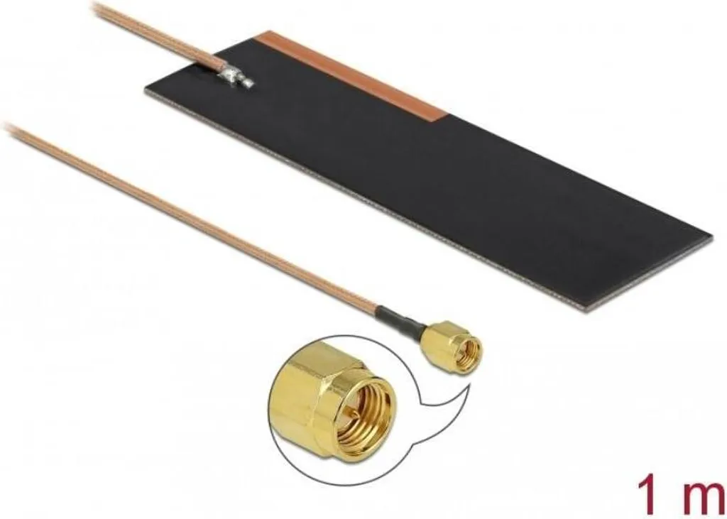 Antenne LPWAN SMA Delock 1m RG-178 PCB à Haut Rendement pour Objets IoT