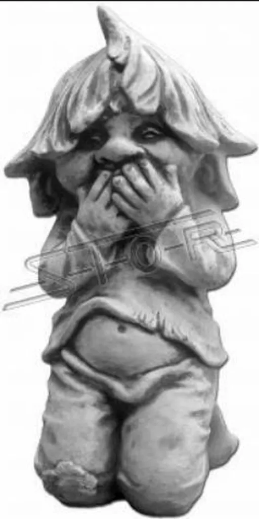 Statue Extérieure Enfant Assis S101178 Résistante au Gel et Intempéries