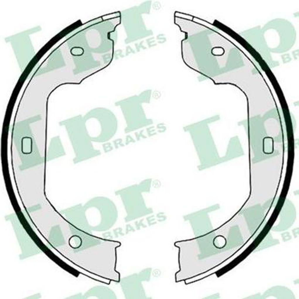 LPR 09110 Bremsbackensatz, Feststellbremse OE 34411165546 kompatibel mit 3er E46, 5er E39, 5er E60, 5er F07, 5er E61, 6er E63, 6er E64, 7er E65, 7e...