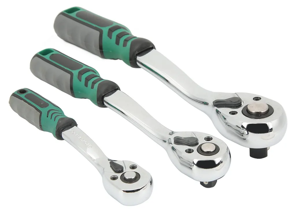 Clé à douille à cliquet 72 dents inox avec système de verrouillage rapide - 3