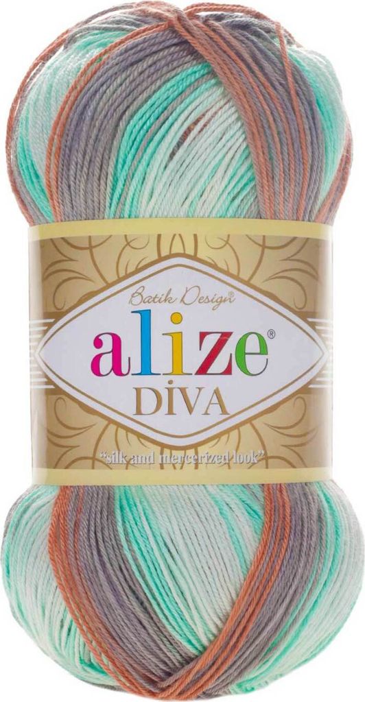 500g Strickgarn ALIZE DIVA BATIK Farbverlauf Häkelgarn Wolle Stricken Häkeln