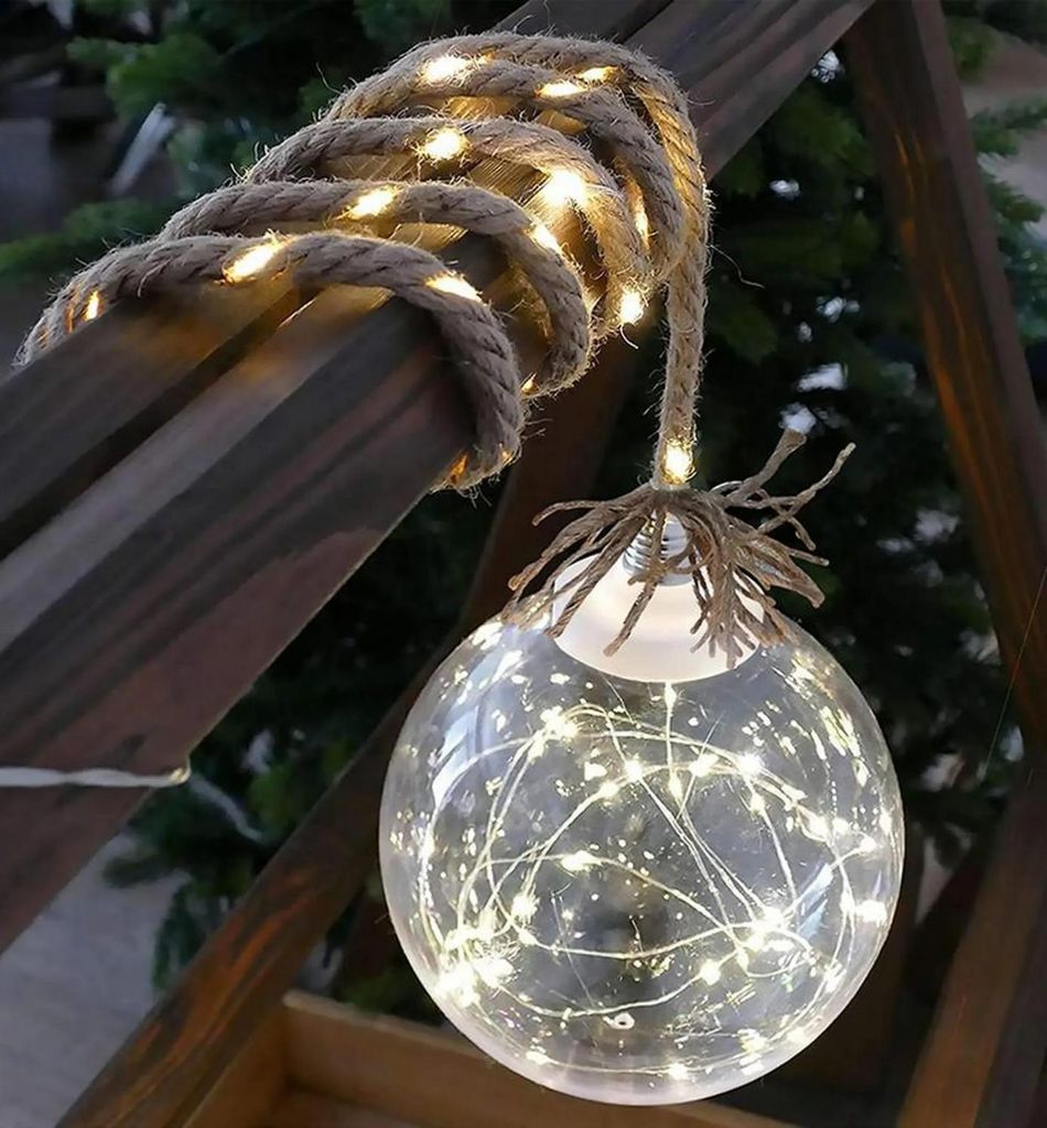 Dekorace MagicHome Christmas Balldeco, koule na laně, 50x Obrázek produktu 