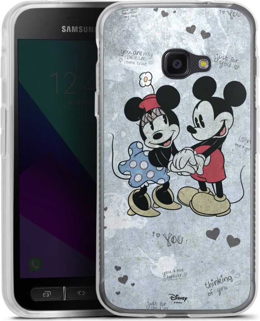 DeinDesign Handyhülle für Samsung Galaxy Xcover 4 Silikon Hülle Case Smartphone Schutzhülle Disney Mickey & Minnie Mouse Vintage