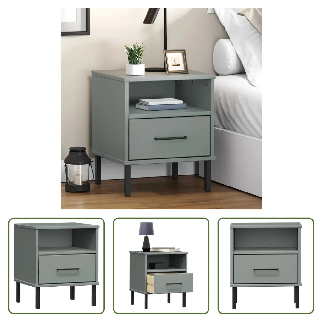 Table de chevet compacte OSLO pour optimiser l'espace du lit - 9